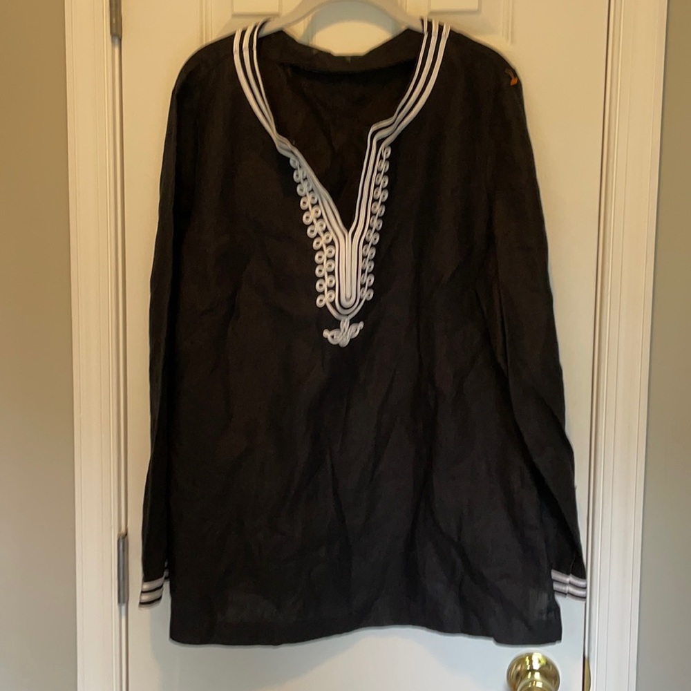 Linen tunic top